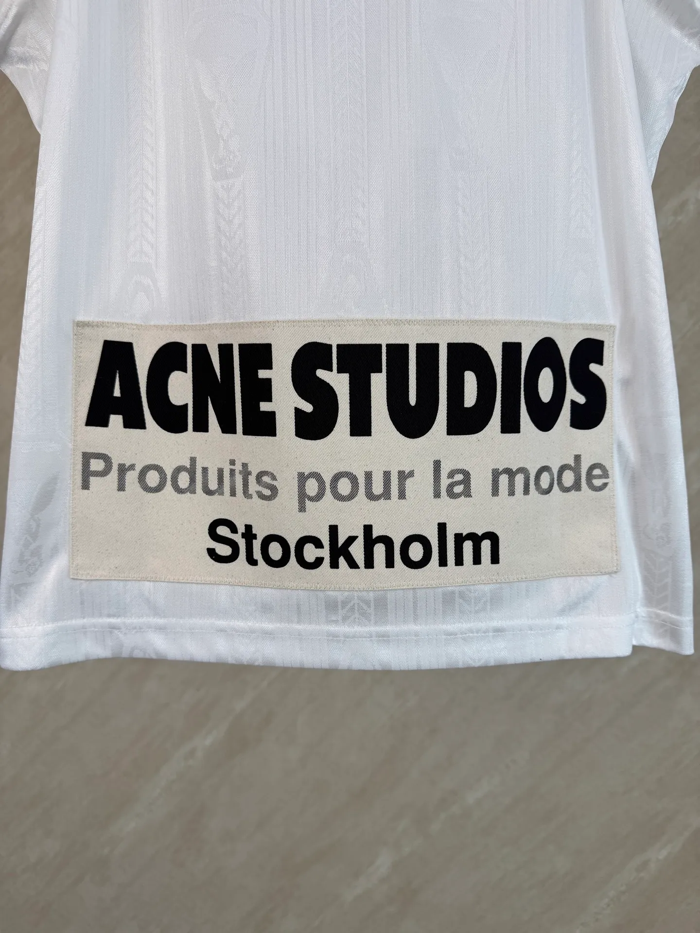 Acne Studios 26SS football jersey technical jacquard fabric logo vest size s m l xl
